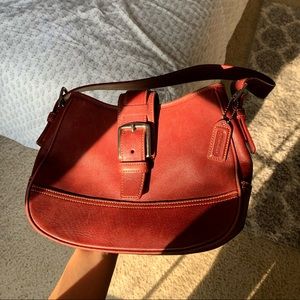 COACH Leather Shoulder Satchel Hobo Bag